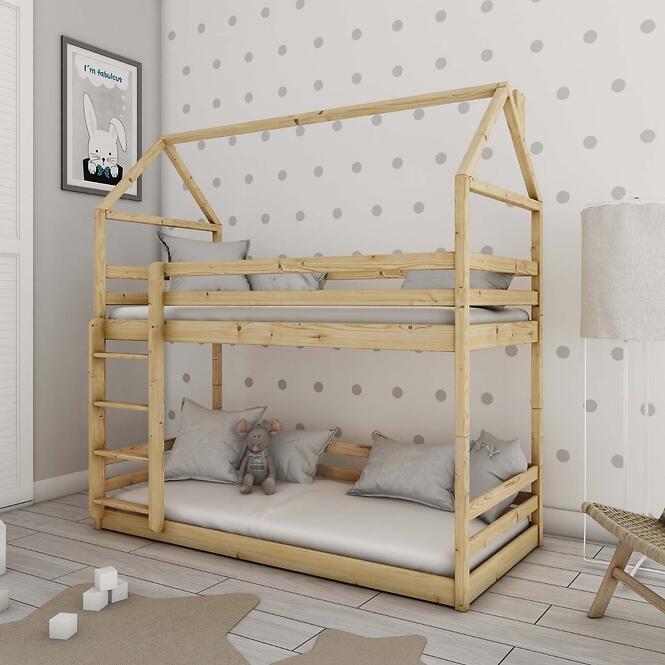 Posteľ Domček Axel 90x200 borovica,3