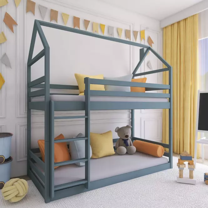 Posteľ Chata Axel 80x160 grey,3