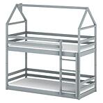 Posteľ Domček Axel 80x160 sivá