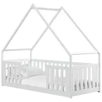Posteľ Domček Bee 90x200 biela