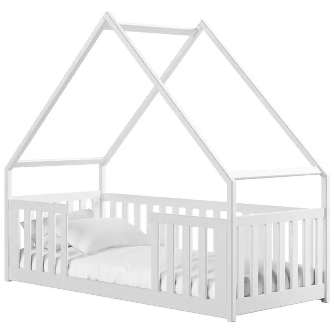 Posteľ Domček Bee 90x200 biela