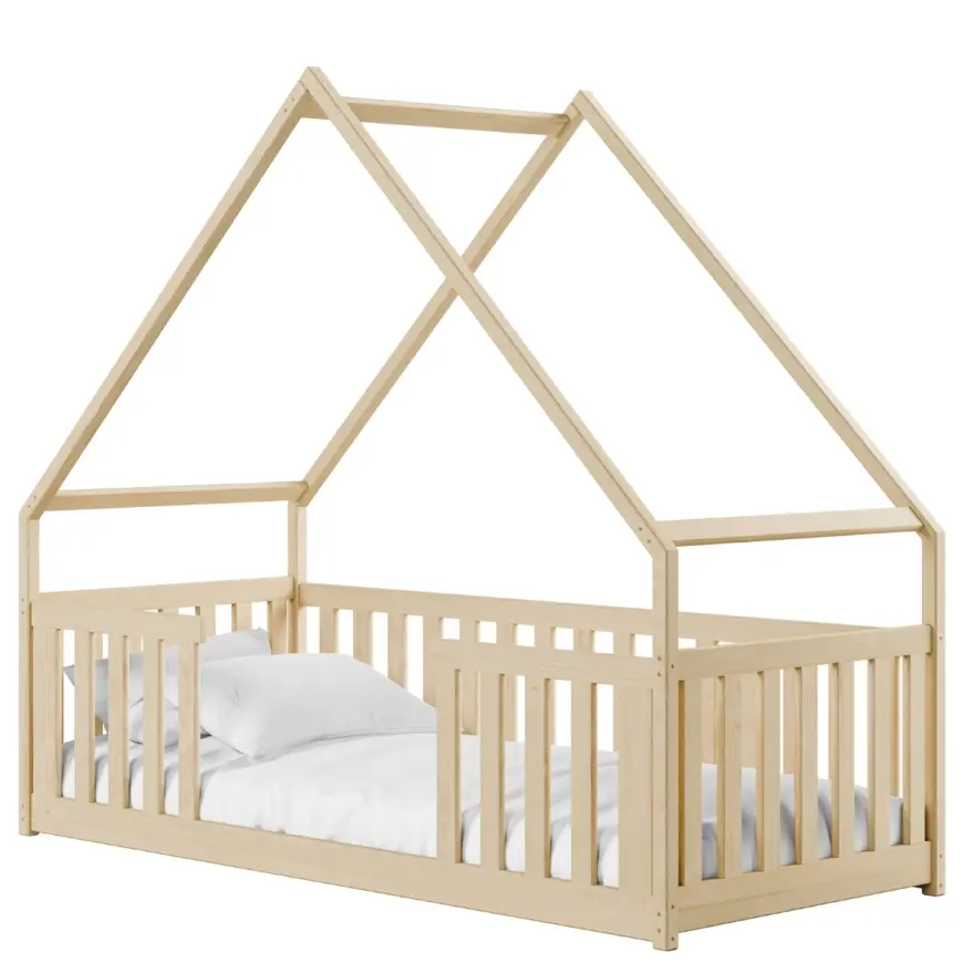 Posteľ Domček Bee 80x180 borovica