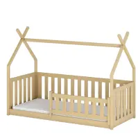 Posteľ Domček Bodzio 90x200 borovica