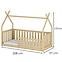 Posteľ Domček Bodzio 90x200 borovica,2