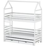 Posteľ Domček Dalia 90x200 biela