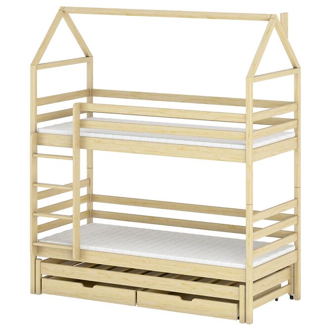Posteľ Domček Dalia 90x200 borovica