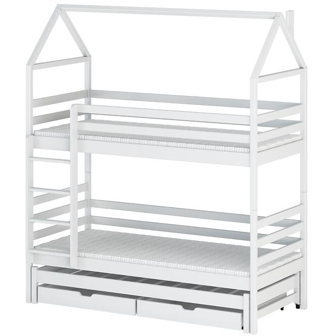 Posteľ Domček Dalia 80x160 biela