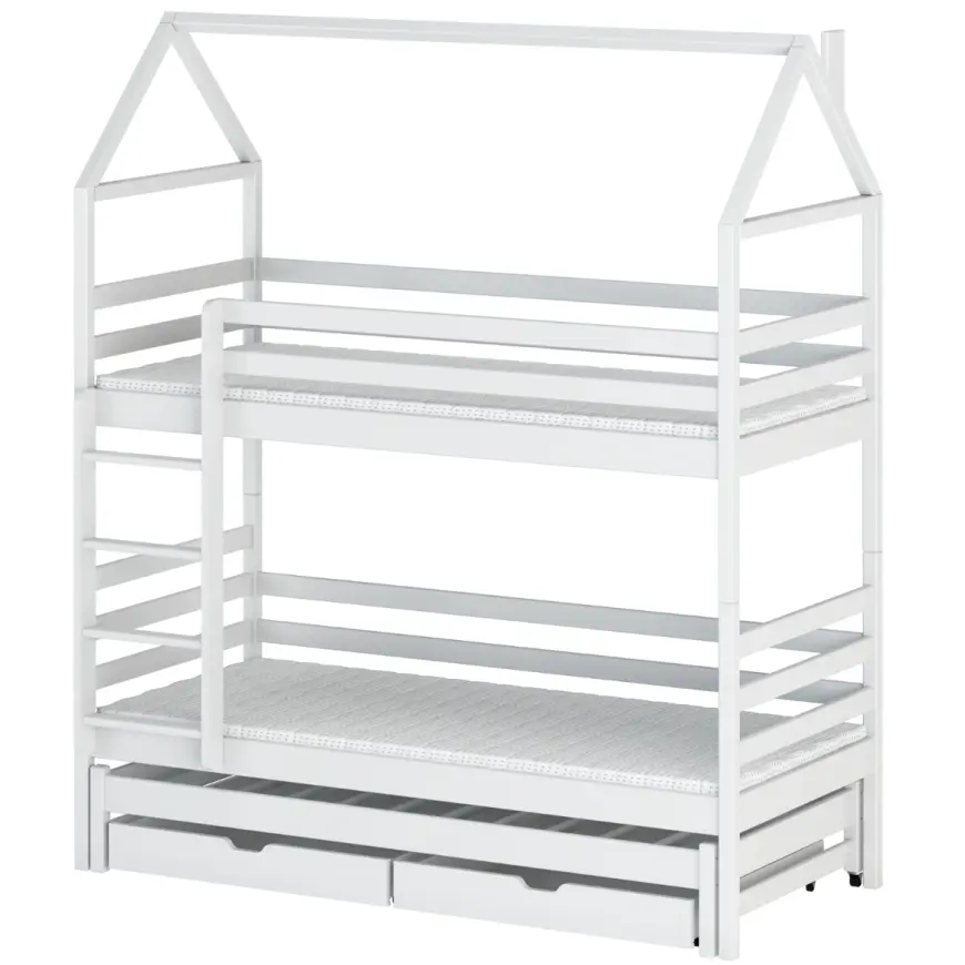 Posteľ Domček Dalia 80x160 biela