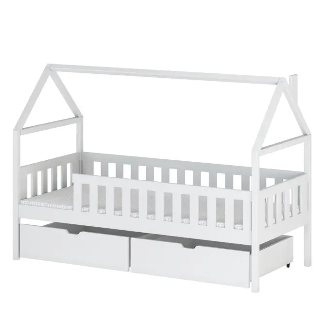Posteľ Domček Domi 90x200 biela
