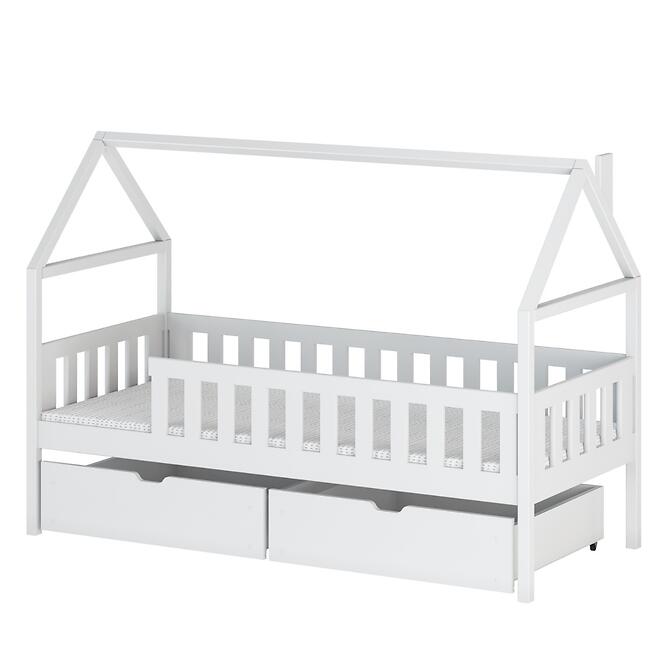 Posteľ Domček Domi 90x200 biela