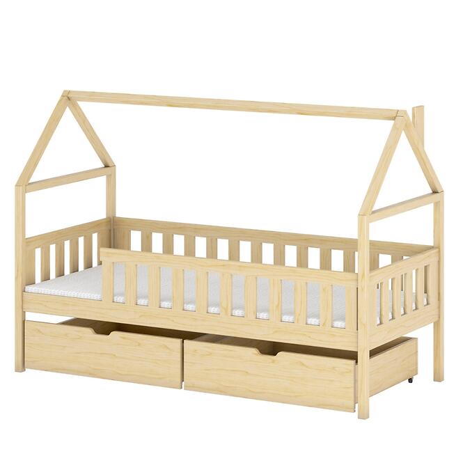 Posteľ Domček Domi 90x200 borovica