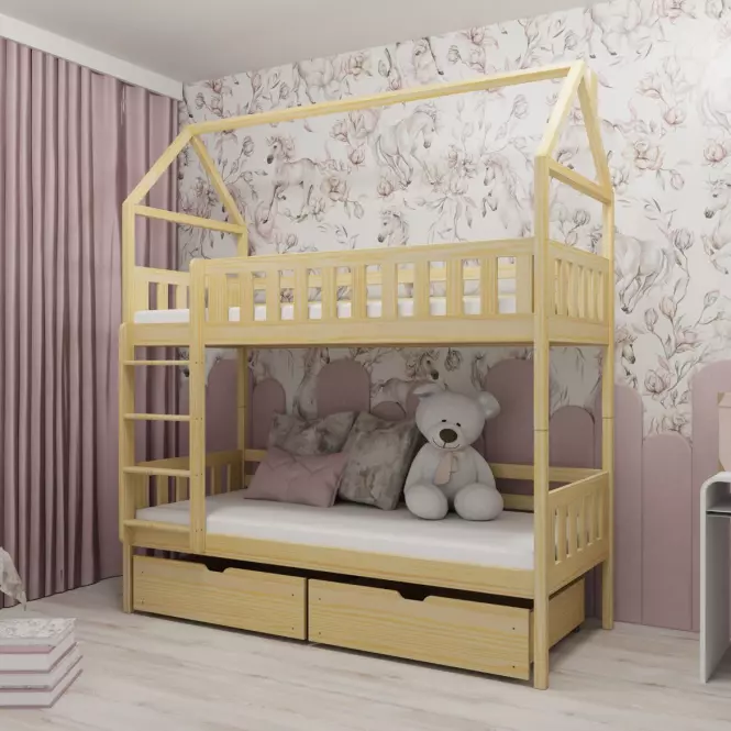 Posteľ Chata Gaja 90x200 pine