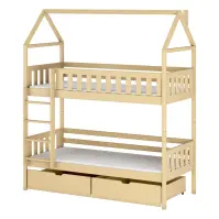 Posteľ Domček Gaja 90x200 borovica