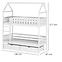 Posteľ Chata Gaja 80x160 white,2