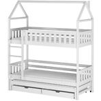 Posteľ Domček Iga 90x200 biela
