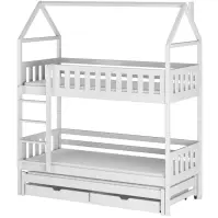 Posteľ Domček Iga 90x200 biela