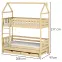 Posteľ Domček Iga 90x200 borovica,2