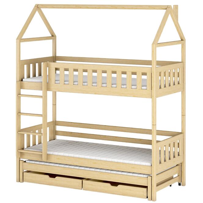 Posteľ Domček Iga 80x160 borovica