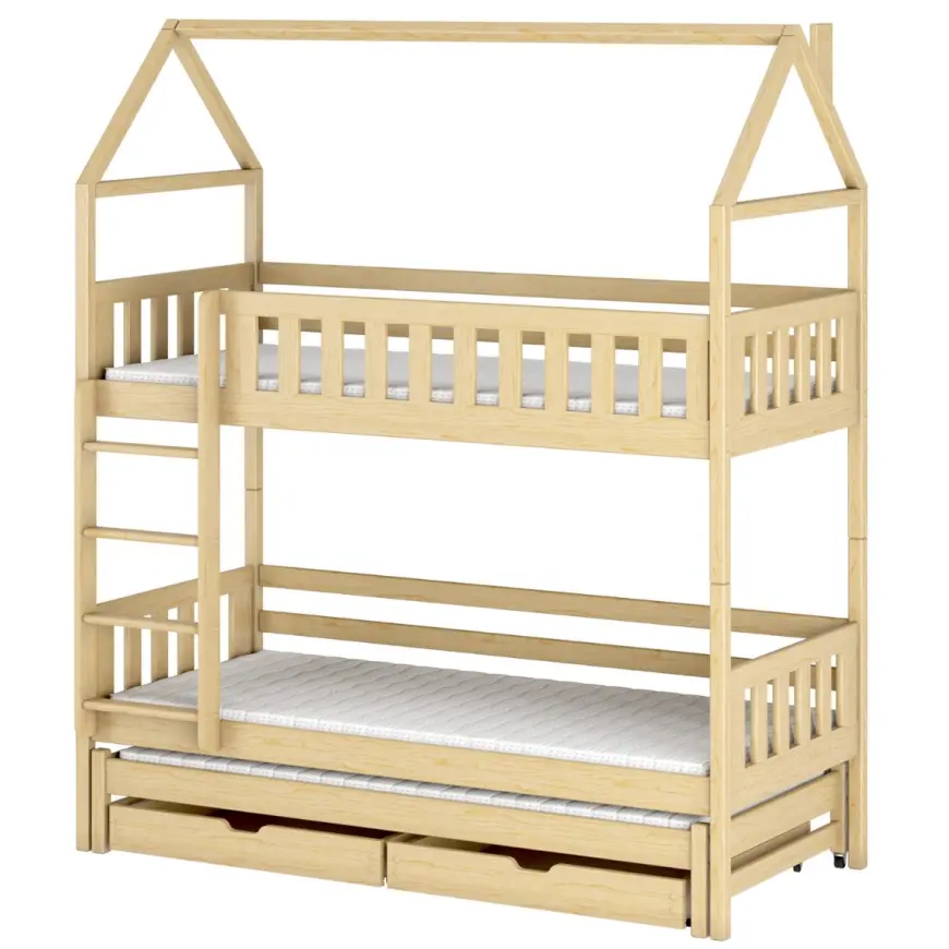 Posteľ Domček Iga 80x160 borovica