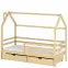 Posteľ Domček Lila 90x200 borovica