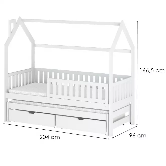 Posteľ Chata Monkey 90x200 white