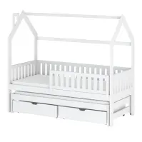 Posteľ Domček Monkey 90x200 biela