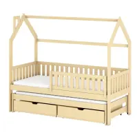 Posteľ Domček Monkey 90x200 borovica