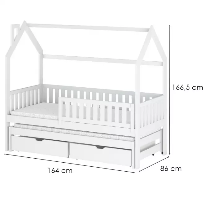 Posteľ Chata Monkey 80x160 white