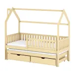 Posteľ Domček Monkey 80x160 borovica