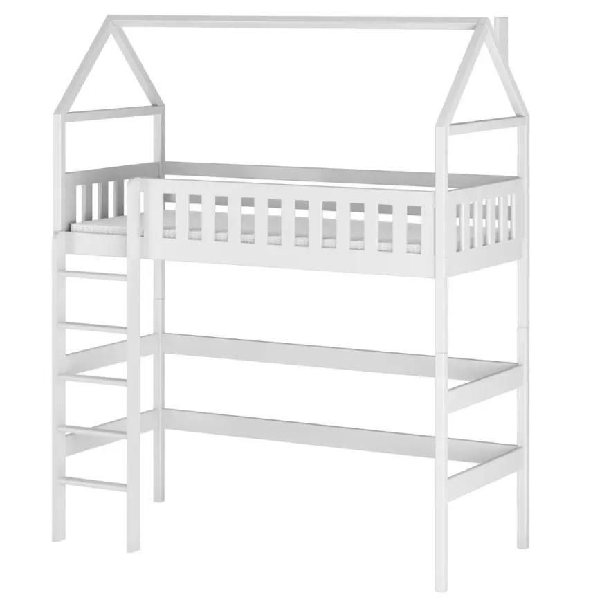 Posteľ Domček Otylia 90x200 biela