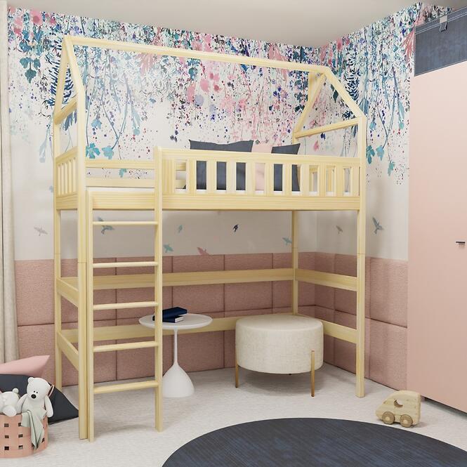 Posteľ Domček Otylia 80x160 borovica,2