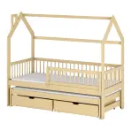 Posteľ Domček Papi 90x200 borovica