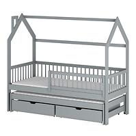 Posteľ Chata Papi 90x200 grey