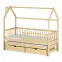 Posteľ Domček Papi 80x160 borovica