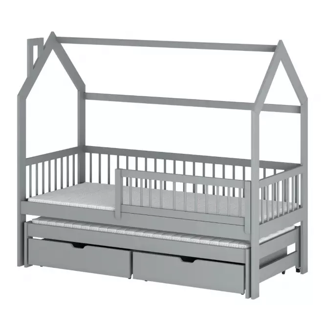 Posteľ Chata Papi 80x160 grey