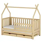 Posteľ Domček Tytus 90x200 borovica