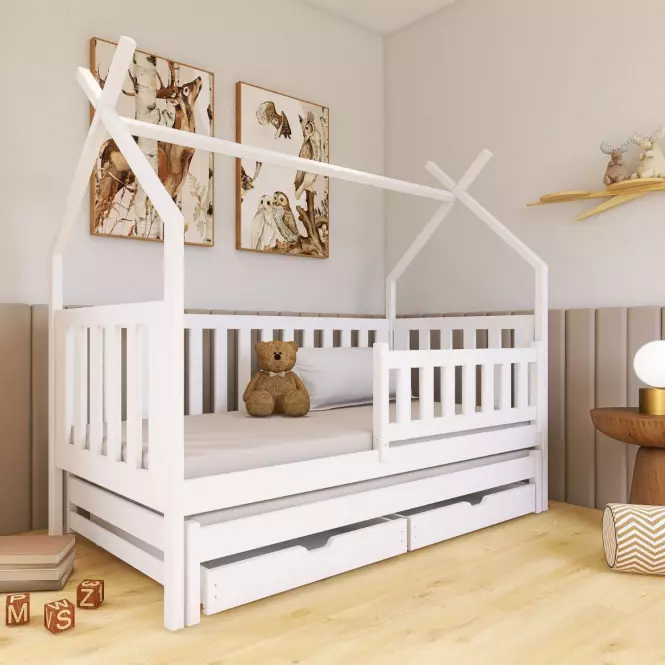 Posteľ Chata Tytus 80x160 white