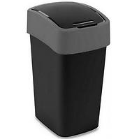 Odpadkový kôš 45 L  čierny/strieborný 229411