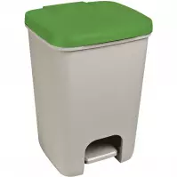Odpadkový kôš s pedálom 20 L sivo/zelený Essentials 