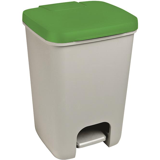 Odpadkový kôš s pedálom 20 L sivo/zelený Essentials 