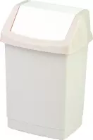 Odpadkový kôs s vyklápacím vekom 25 L béžový lux/béžový 177784