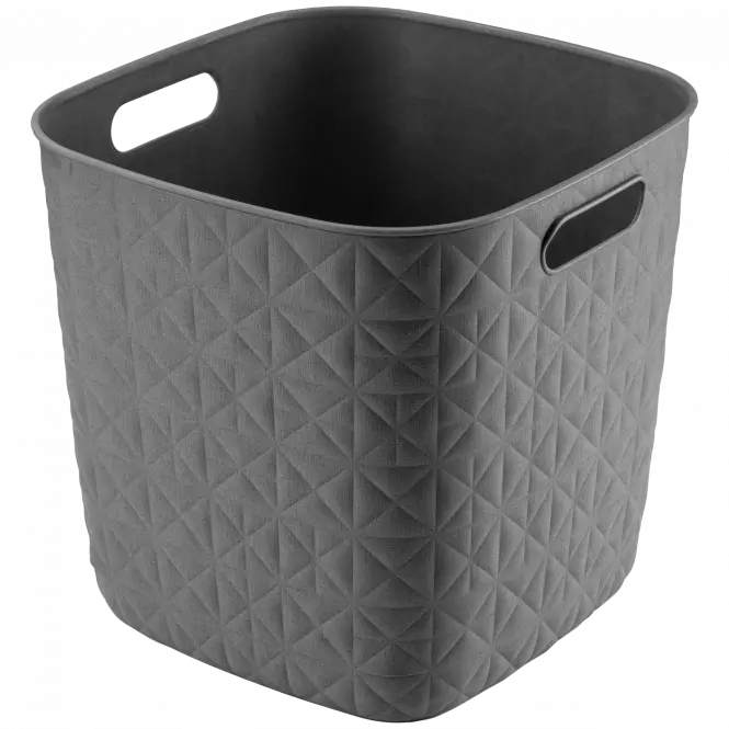 Softex štvorcový kôš 15l 258710 tmavosivý