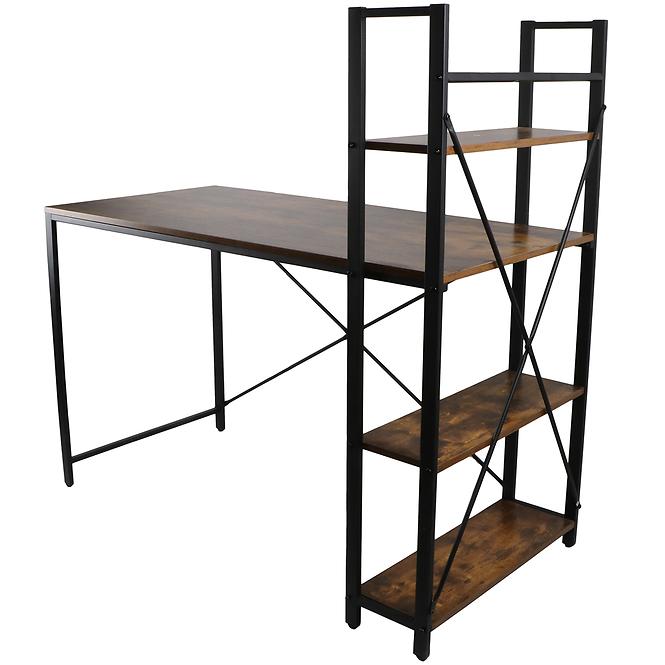 Písací Stôl Loft 8635 E dark vintage wood,2
