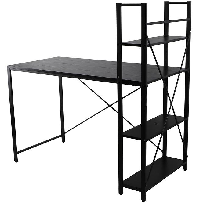 Písací stôl Loft 8637 H čierny