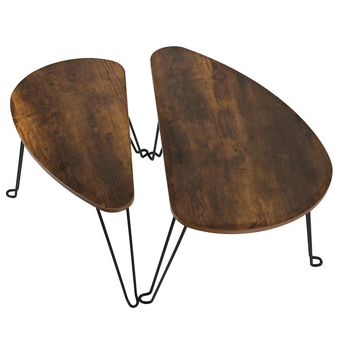 Sada Stolíkov Loft 8621 E dark vintage wood