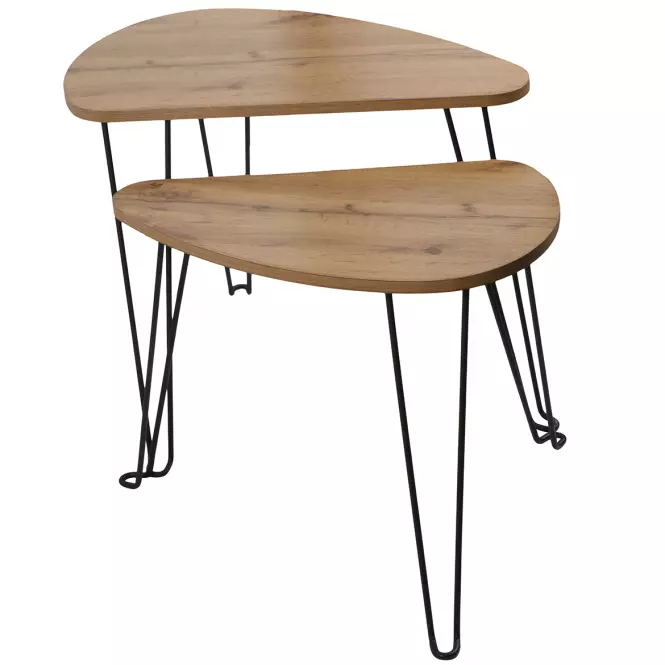 Sada Stolíkov Loft 8647 C vintage wood