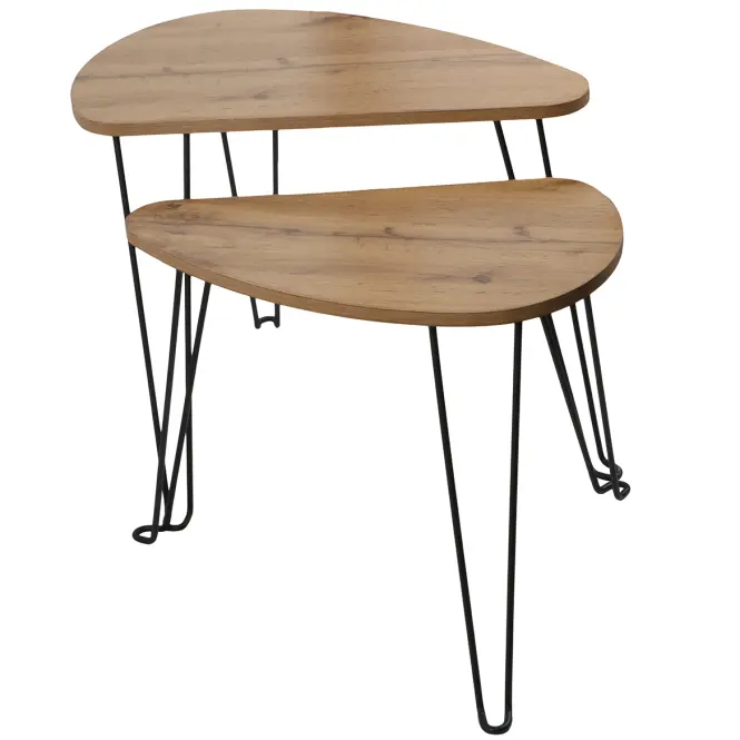 Súprava stolíkov Loft 8647 C vintage wood,3