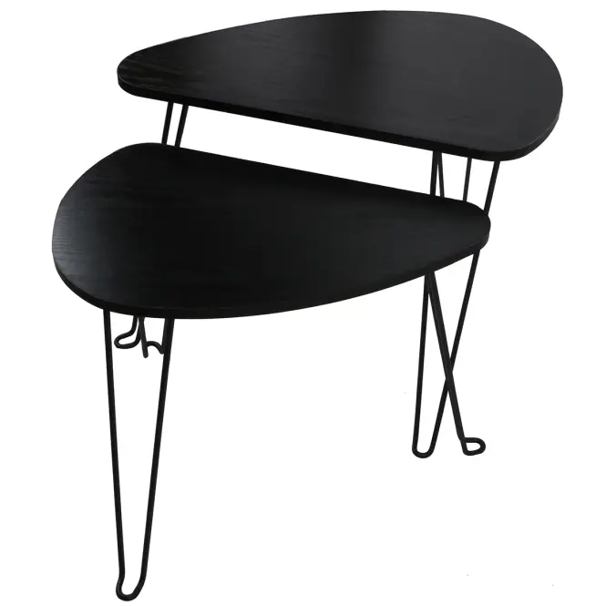 Sada stolíkov Loft 8622 H čierna,3