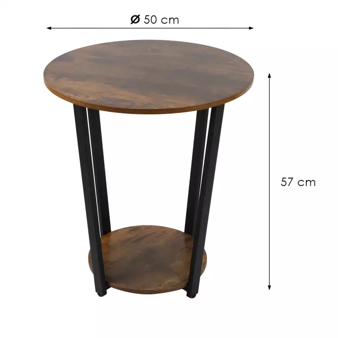Konferenčný Stolík Loft 8623 E dark vintage wood