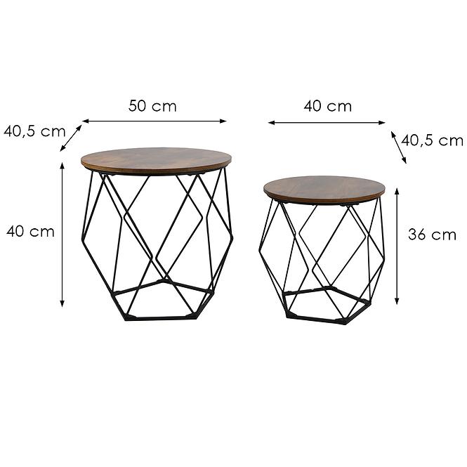 Sada Stolíkov Loft 8625 E dark vintage wood,3
